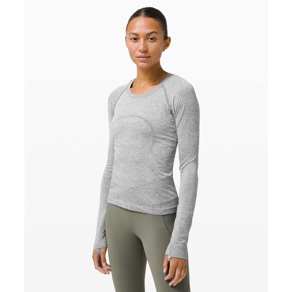 Lululemon Swiftly Tech Long-Sleeve - Size 10 | Slate (Grey)
